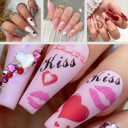 100 Colorful Valentine’s Day Nails | February Nails Ideas 2023